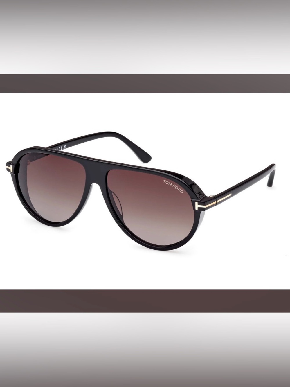 Tom Ford Tortoise Aviator Sunglasses